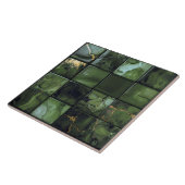 Marble Mix 4x4 Quadrate Olivgrün ID1186a Fliese (Seite)
