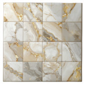 Marble Mix 4x4 Squares Ivory ID1186a Fliese (Vorderseite)