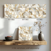 Marble Mix 4x4 Squares Ivory ID1186a Fliese