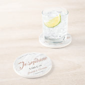 Marble Moderne, individuell anpassbare Namen für H Getränkeuntersetzer (Seite)