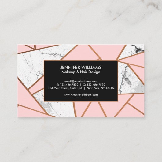 Marble Mosaic Visitenkarte (Rückseite)