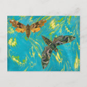 Marble Moth Postcard Postkarte (Vorderseite)