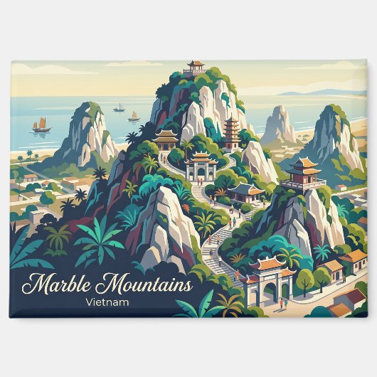 Marble Mountains Vietnam Magnet (Vorderseite)