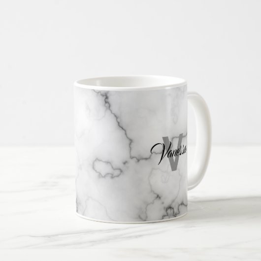 Marble-Musterpersonalisierung Kaffeetasse (VorderseiteRechts)