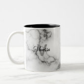 Marble-Musterpersonalisierung Zweifarbige Tasse (Links)