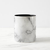 Marble-Musterpersonalisierung Zweifarbige Tasse (Mittel)