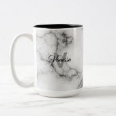 Marble-Musterpersonalisierung Zweifarbige Tasse (Links)