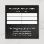 Marble Nail Art Mandala - Ernennung  Quadratische Visitenkarte (Rückseite)