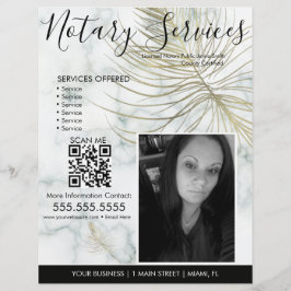 Marble Notary Services Foto Business Flyer