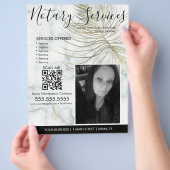 Marble Notary Services Foto Business Flyer (Hand)