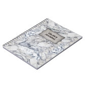 "Marble" Notebook mit Ihrem Namen Notizblock (Linke Seite)