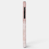Marble Ombre Blush Pink Rose Gold Glitzer Muster Case-Mate iPhone Hülle (Hinten/Links)