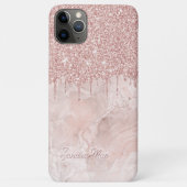 Marble Ombre Blush Pink Rose Gold Glitzer Muster Case-Mate iPhone Hülle (Rückseite)