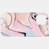 Marble Ombre Individuelle Name Case-Mate iPhone Hülle (Rückseite (Horizontal))