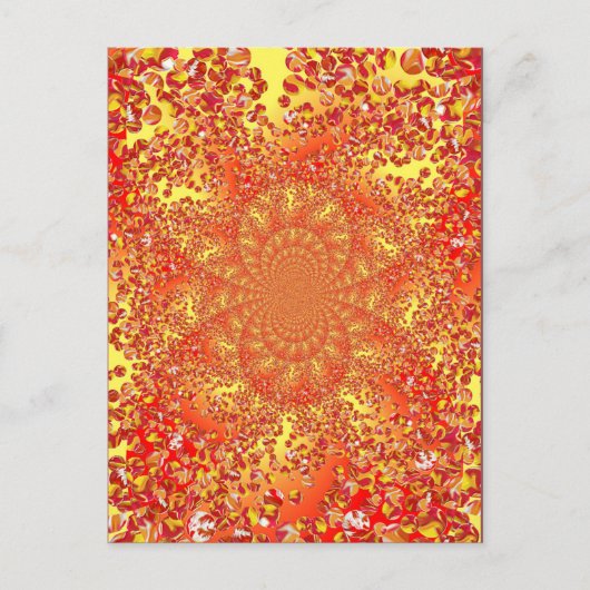 Marble Patch Kaleidoscoped Digital Art Postkarte (Vorderseite)