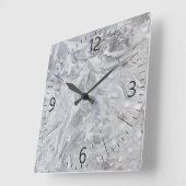 Marble pattern quadratische wanduhr (Winkel)
