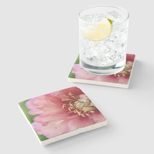 Marble Peony Untersetzer (Seitenansicht)