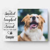 Marble Pet Loss Erinnerung Keepake Pet Memorial Fotoplatte (Vorderseite)