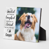 Marble Pet Loss Erinnerung Keepake Pet Memorial Fotoplatte (Seite)