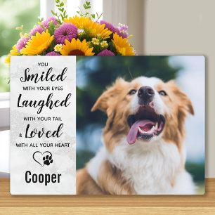 Marble Pet Loss Erinnerung Keepake Pet Memorial Fotoplatte