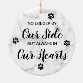 Marble Pet Loss Quote Foto Pet Memorial Keramik Ornament (Hinten)