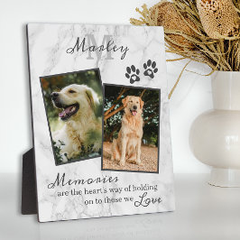 Marble Pet Memorial Beileid Foto Plaque Fotoplatte