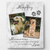 Marble Pet Memorial Beileid Foto Plaque Fotoplatte (Vorderseite)
