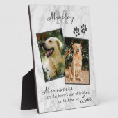 Marble Pet Memorial Beileid Foto Plaque Fotoplatte (Seite)