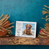 Marble Pet Memorial Erinnerung Hund Keepake Fotoplatte (Seite)