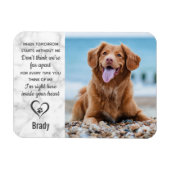 Marble Pet Memorial Keepake Erinnerung Hund Magnet (Horizontal)