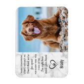 Marble Pet Memorial Keepake Erinnerung Hund Magnet (Vertikal)