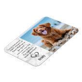 Marble Pet Memorial Keepake Erinnerung Hund Magnet (Linke Seite)