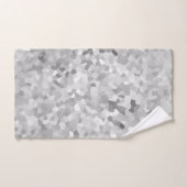 MARBLE PIXELATED GRAY SILVER CUSTOM TOWEL SET (Handtuch)
