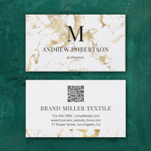 Marble QR Code Imitate Gold Foil