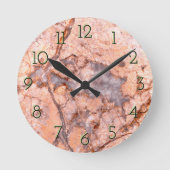 Marble & Quartz Runde Wanduhr (Vorderseite)