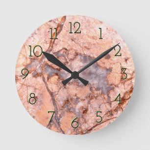 Marble & Quartz Runde Wanduhr