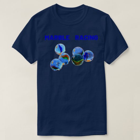 MARBLE RACING für Männer Frauen Kinder und ältere T-Shirt (Design vorne)