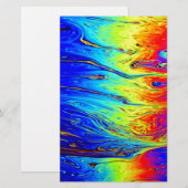 Marble Rainbow Artwork Beautiful Briefpapier (Vorne/Hinten)
