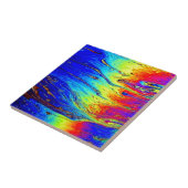 Marble Rainbow Artwork Beautiful Fliese (Seite)
