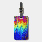 Marble Rainbow Artwork Beautiful Gepäckanhänger (Vorderseite vertikal)