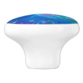 Marble Rainbow Pattern Keramikknauf (Seitenansicht)