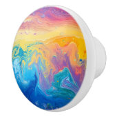 Marble Rainbow Pattern Keramikknauf (Rechts)