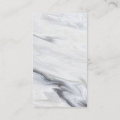 Marble Real Anwesen Agent Foto Visitenkarte (Rückseite)