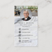 Marble Real Anwesen Agent Foto Visitenkarte (Vorderseite)