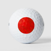Marble Red Golf Balls Golfball (Vorderseite)