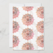 Marble Red Mandala Mehndi Henna Party Einladung (Rückseite)