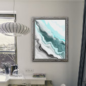 Marble River Fluid Art Fotodruck