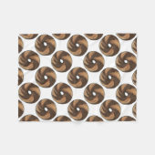 Marble Rye New York NYC Deli Breakfast Bagel Fleecedecke (Vorderseite (Horizontal))
