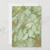 MARBLE SAGE EUCALYPTUS 2 GEBURTSTAG PARTY EINLADUN EINLADUNG (Rückseite)