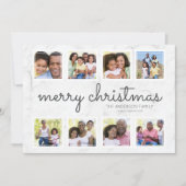 Marble Script Foto Collage Weihnachten (Vorderseite)